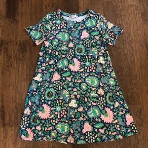 Loft size small floral T-shirt dress flowy